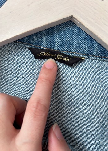 Düğmeli Mavi Denim Ceket - Görsel 2