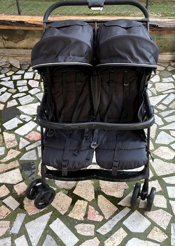 Joie Siyah Çiftli Bebek Arabası - Görsel 2