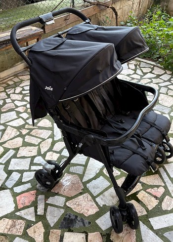 Joie Siyah Çiftli Bebek Arabası - Görsel 3
