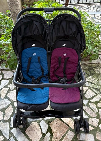 Joie Siyah Çiftli Bebek Arabası - Görsel 9