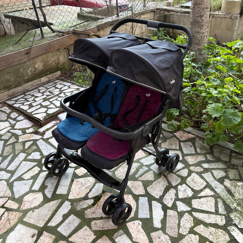 Joie Siyah Çiftli Bebek Arabası - Görsel 4