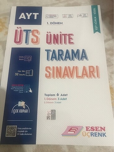 AYT ÜTS Ünite Tarama Sınavları