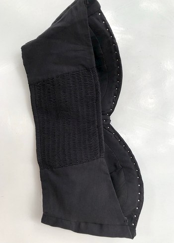 Siyah Strappy Mini Straplez Bustiyer M beden - Görsel 12