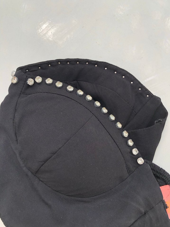 Siyah Strappy Mini Straplez Bustiyer M beden - Görsel 4