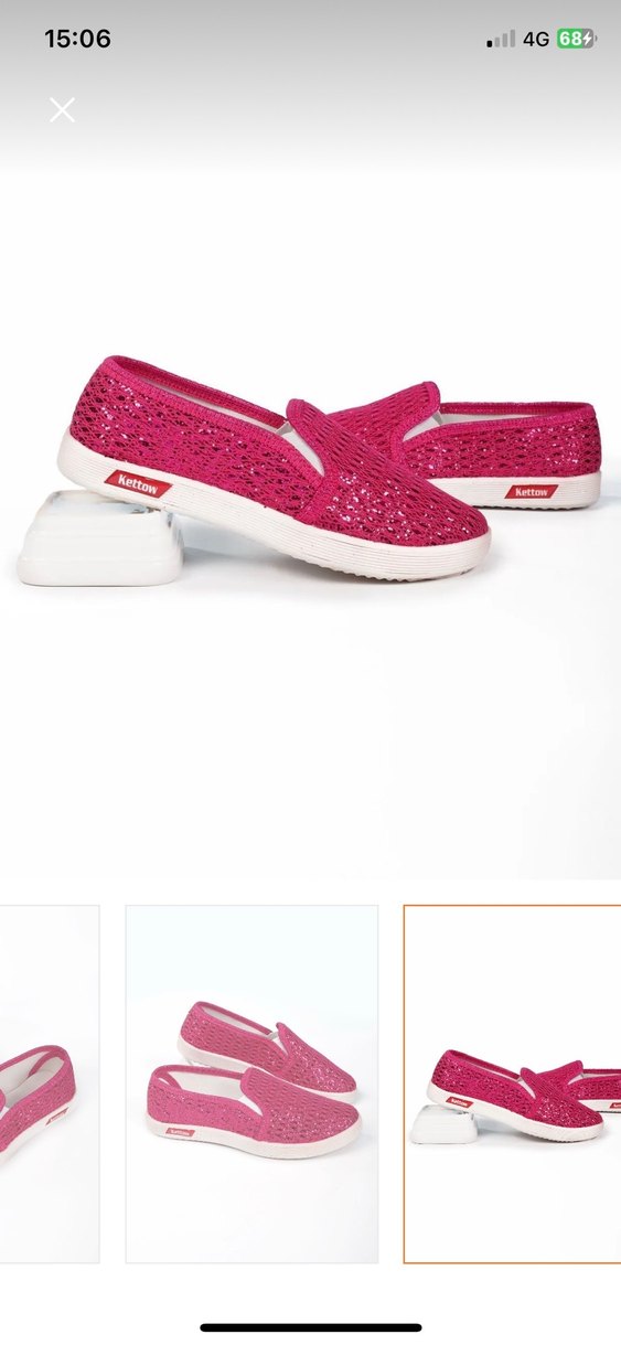 Pembe Kız çocuk Babet Ayakkabı 33 numara sıfır - Görsel 3