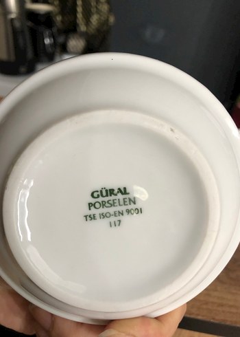 Kültabla 3 adet güral porselen - Görsel 13