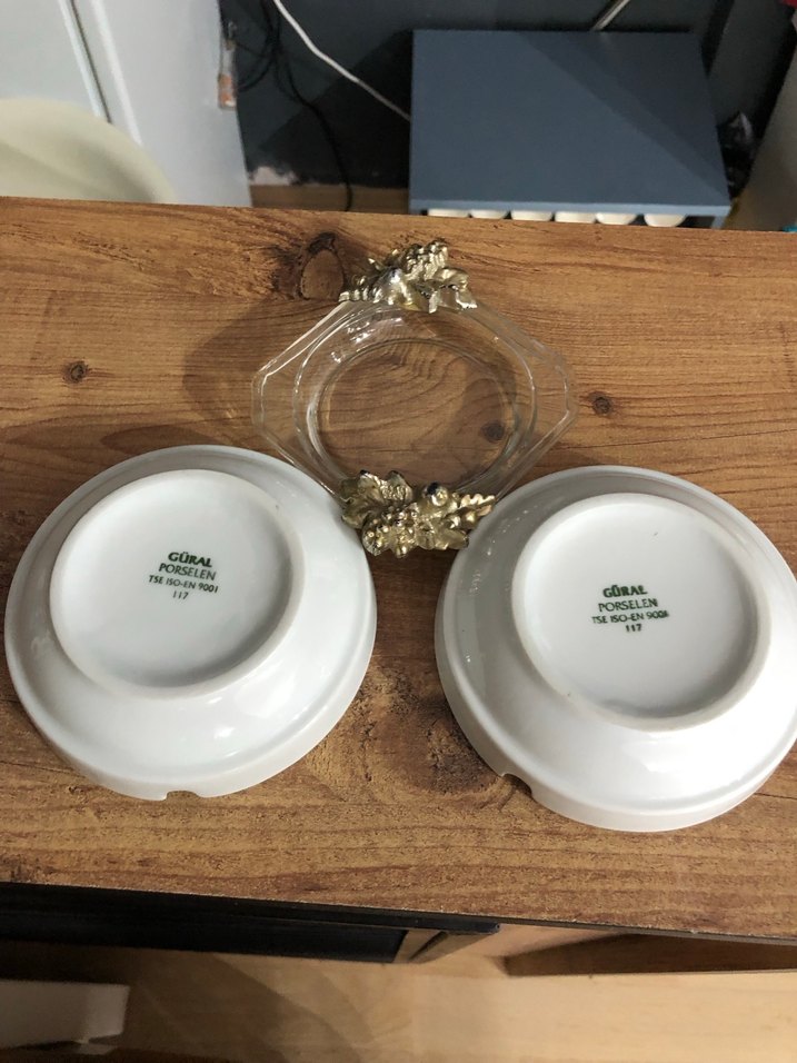 Kültabla 3 adet güral porselen - Görsel 4