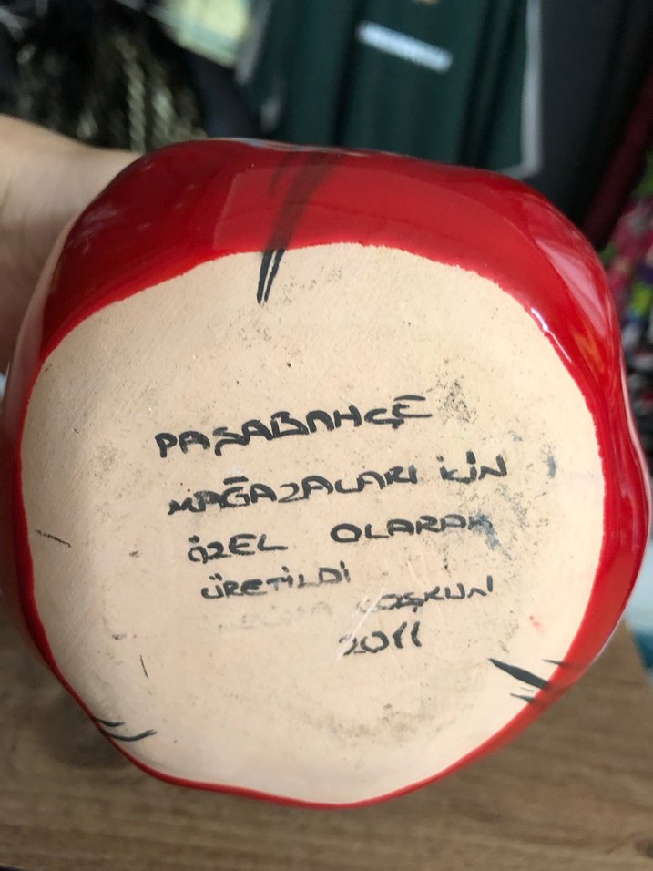 Kırmızı Nar Biblo ve Figür vazo bebek 3 adet - Görsel 4