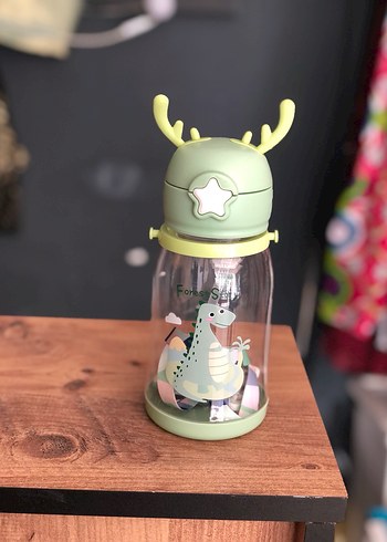 Renkli Çocuk Termos Şişesi - Yeşil suluk sıfır - Görsel 2