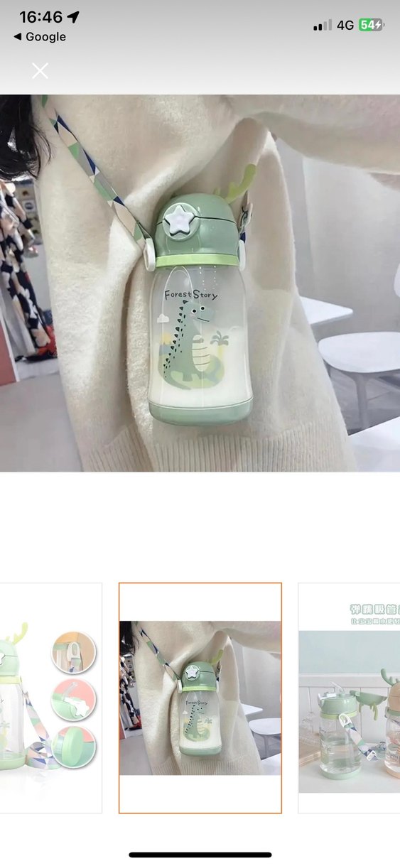 Renkli Çocuk Termos Şişesi - Yeşil suluk sıfır - Görsel 4