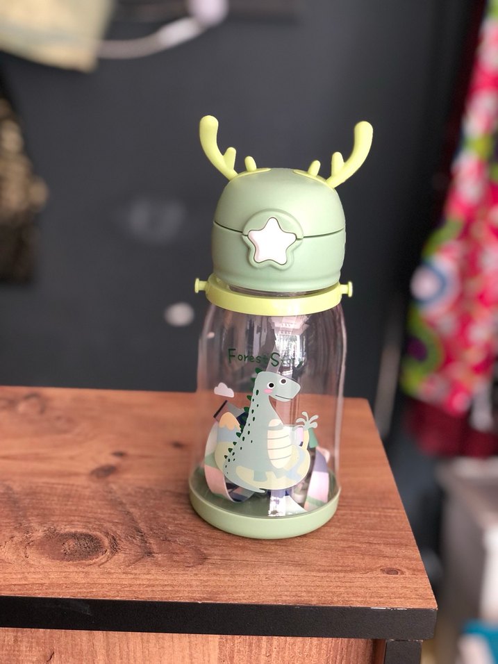 Renkli Çocuk Termos Şişesi - Yeşil suluk sıfır - Görsel 2