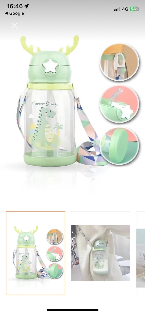 Renkli Çocuk Termos Şişesi - Yeşil suluk sıfır - Görsel 3