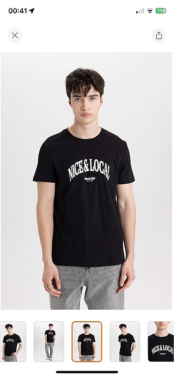Defacto Defacto L beden erkek tshirt etiketli