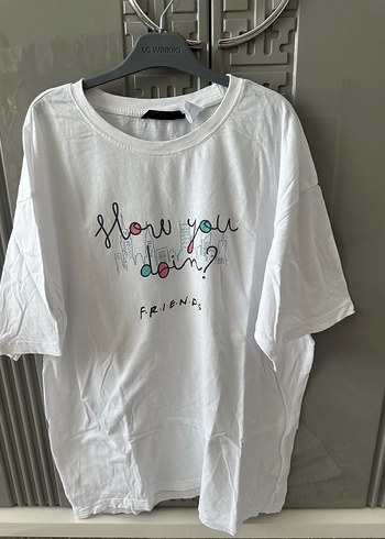 Beyaz Baskılı Erkek Tişört