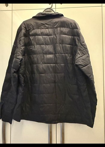 Düğmeli Siyah Erkek Midi Mont - Görsel 2