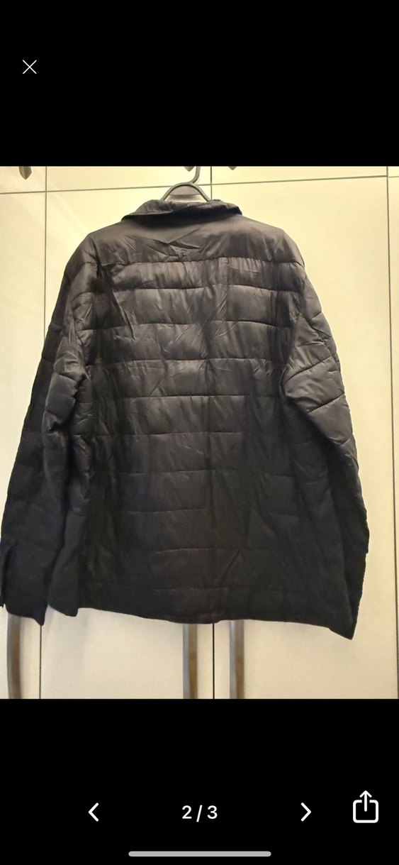 Düğmeli Siyah Erkek Midi Mont - Görsel 2