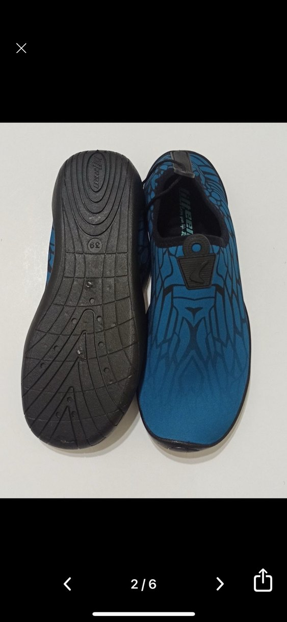 Mavi kadın Su Ayakkabısı Rahat Sokak Stili - Görsel 2