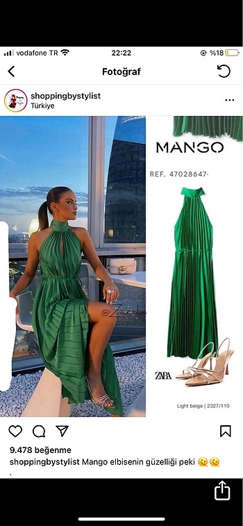 l Beden Mango elbise ????