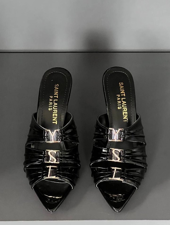 Yves Saint Laurent Rugan Topuklu Terlik - Görsel 5