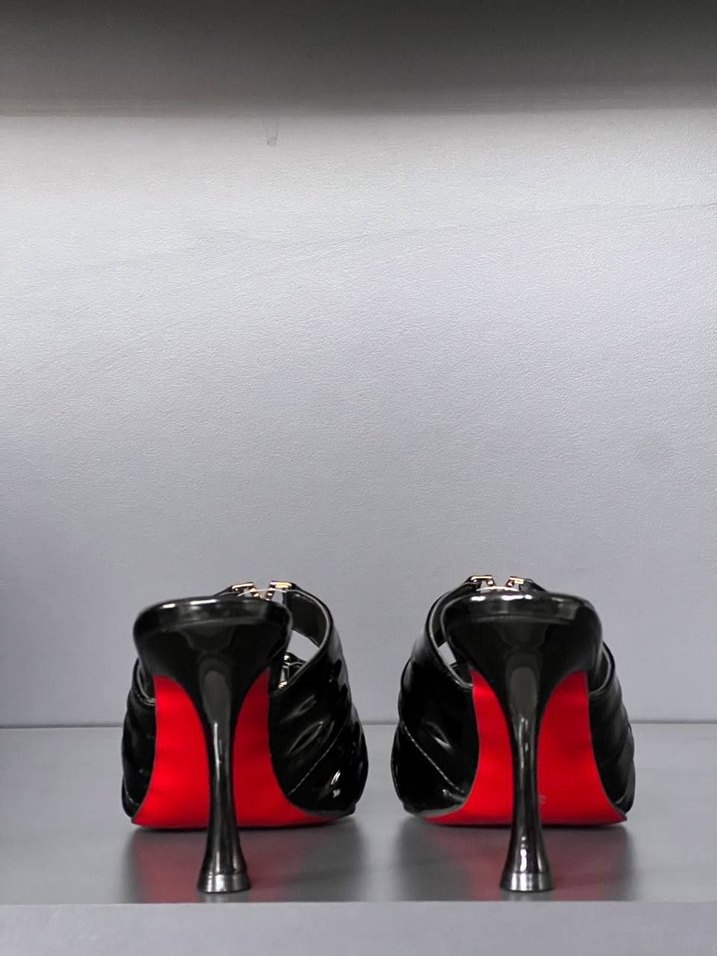 Yves Saint Laurent Rugan Stiletto Topuklu Terlik - Görsel 4