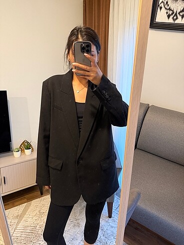 Zara blazer ceket siyah