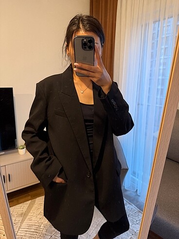 xl Beden Zara blazer ceket siyah