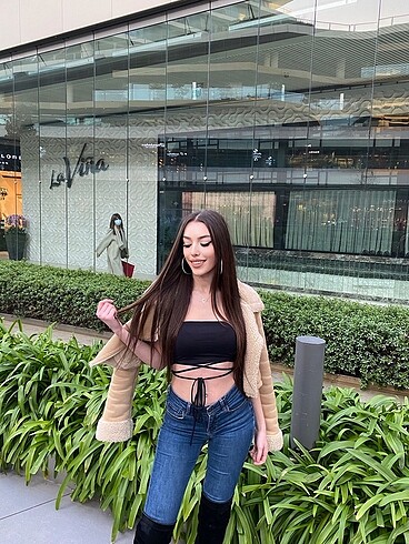 Bershka straplez crop