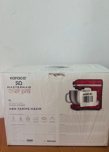 Karaca Chef Pro 5L Stand Mikser Kırmızı