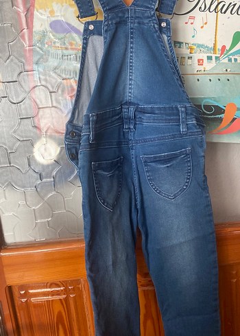 Diğer Kız Çocuk Mavi Denim Askılı Tulum
