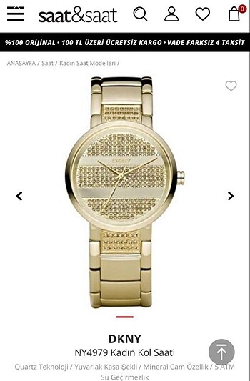 Orjinal dkny saat