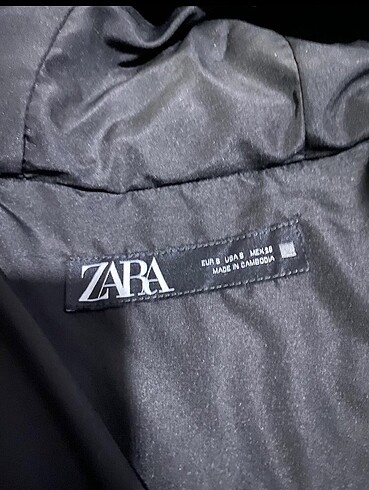 s Beden siyah Renk Zara mont