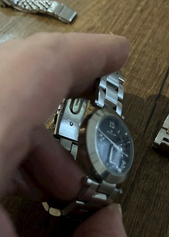 Nacar Minimalist Siyah Kadın Kol Saati