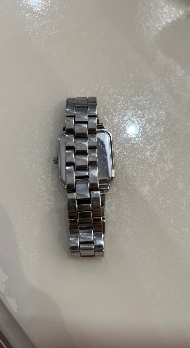 Gri Kadın Kol Saati Metal Kordonlu - Görsel 2