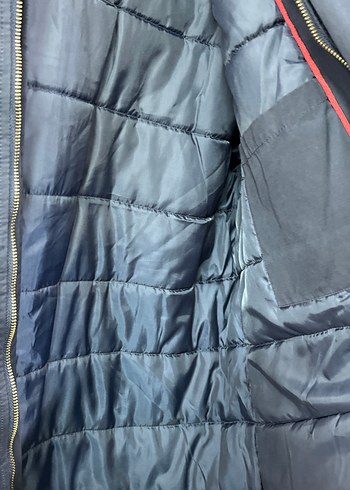 Düğmeli fermuarlı Lacivert Denim Erkek Ceket - Görsel 6