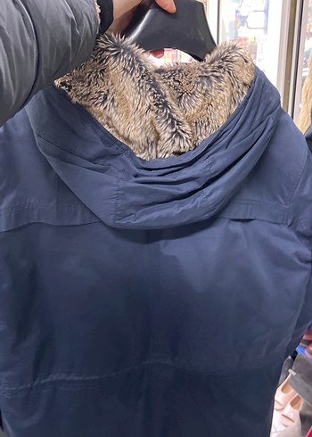 Düğmeli fermuarlı Lacivert Denim Erkek Ceket - Görsel 3