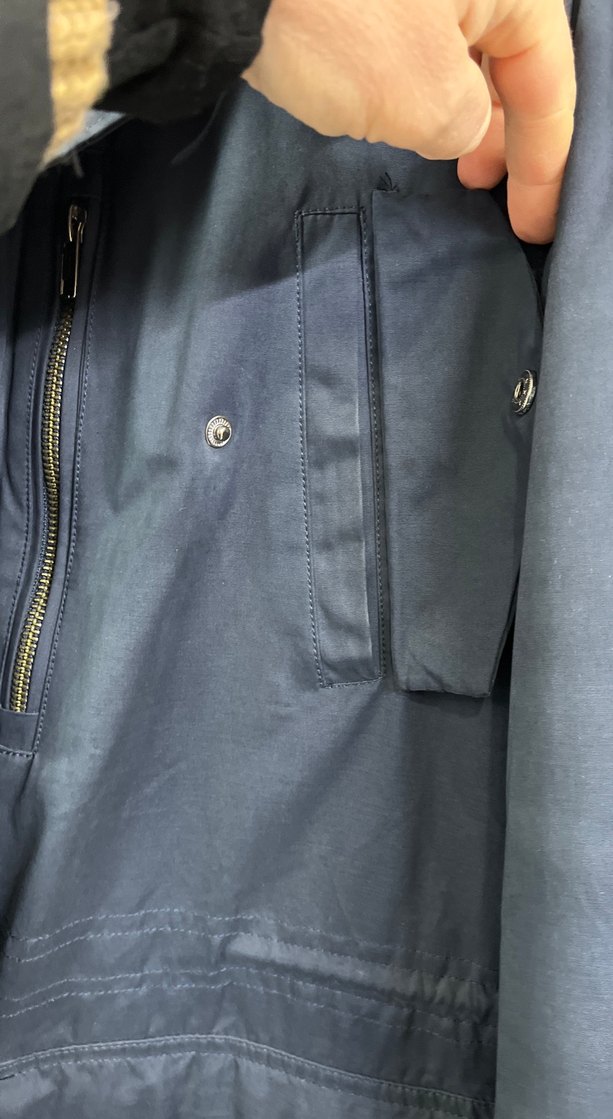 Düğmeli fermuarlı Lacivert Denim Erkek Ceket - Görsel 4