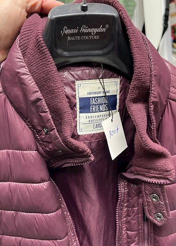 Bordo şişme Fermuarlı Erkek Mont - Görsel 6