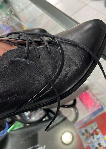 Kadın Siyah Deri Stiletto Klasik Ayakkabı - Görsel 6