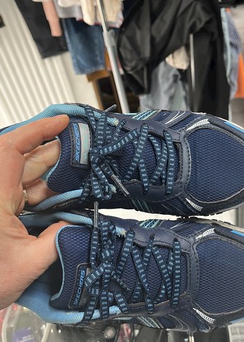 Mavi Spor Ayakkabı Velcro Detaylı - Görsel 4