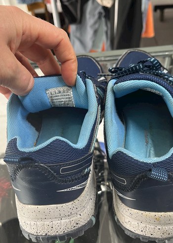 Mavi Spor Ayakkabı Velcro Detaylı - Görsel 3