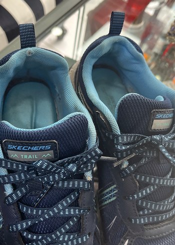 Mavi Spor Ayakkabı Velcro Detaylı - Görsel 8