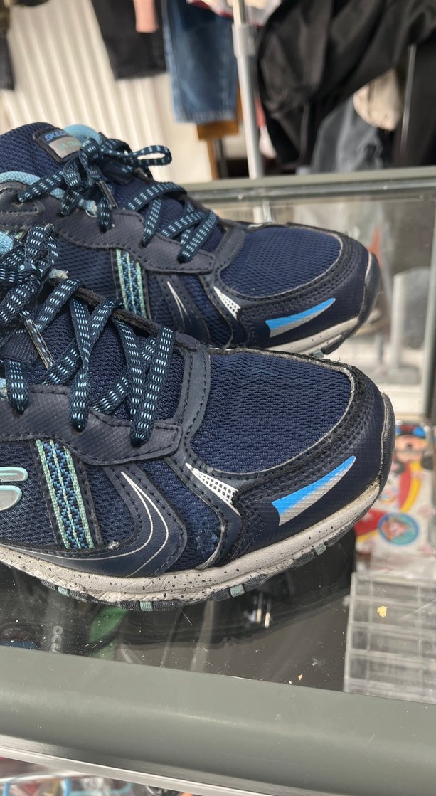 Mavi Spor Ayakkabı Velcro Detaylı - Görsel 5