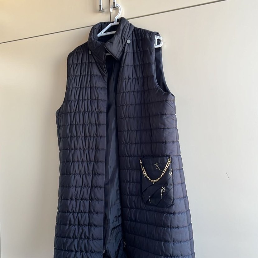 Zincir Detaylı Midi Kadın Yelek - Görsel 2