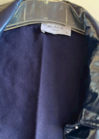 Parlak Mavi Deri Kadın Ceket - Görsel 3