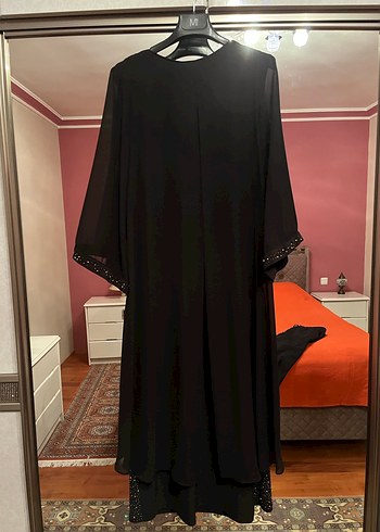 Siyah Uzun Kollu Gotik Uzun Elbise - Görsel 4