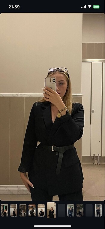 Siyah blazer ceket yazlık