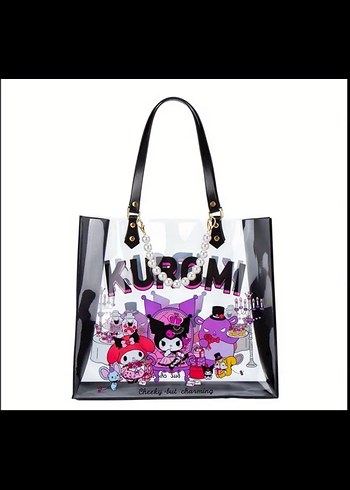 Kuromi şeffaf çanta