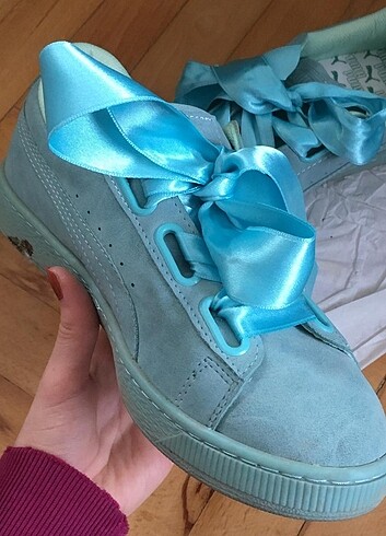 37 Beden mavi Renk Puma suede ayakkabı