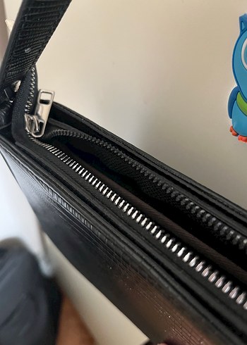 Diğer Siyah Yılan Desenli Deri Kadın Çanta