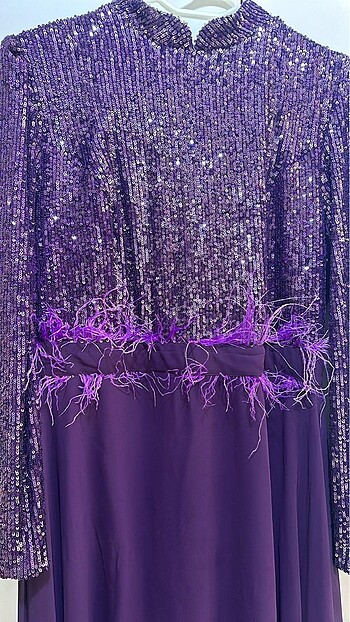 Pul detaylı elbise - Görsel 3